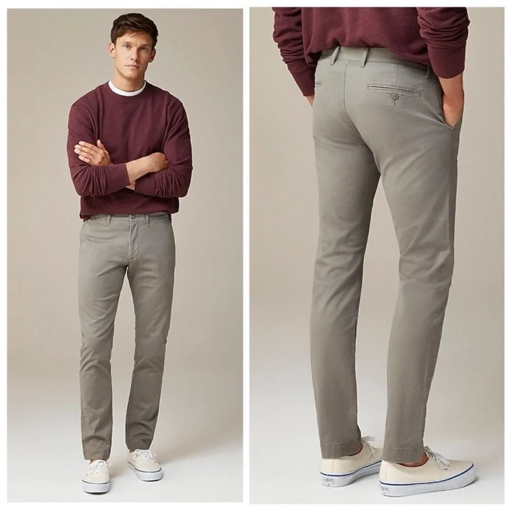 EUC J. Crew Trade Mark Stretch 484 Slim Chino Grey 28x30